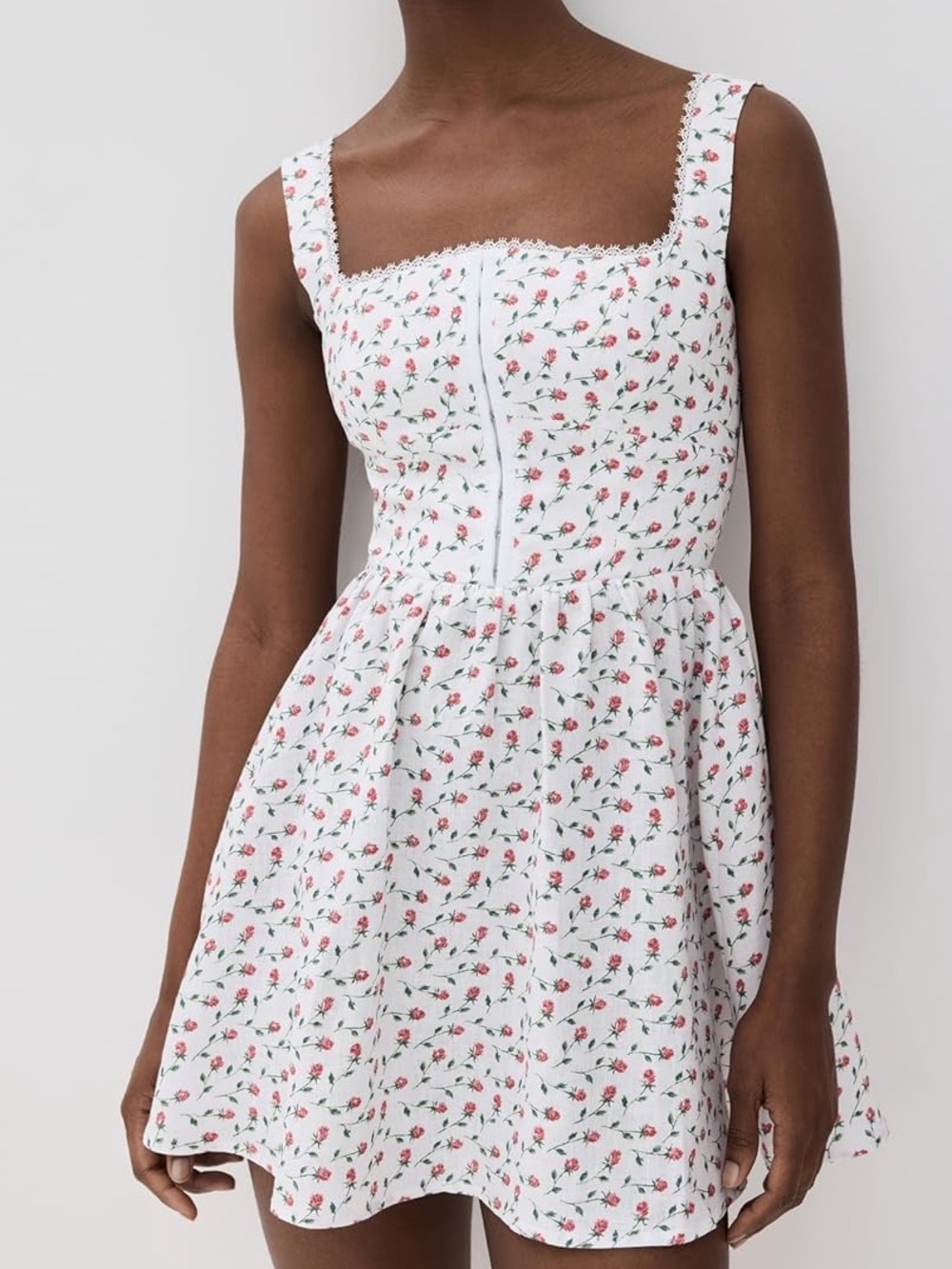 Reformation Sheri Linen White Mini Dress in Alyssa Size 10